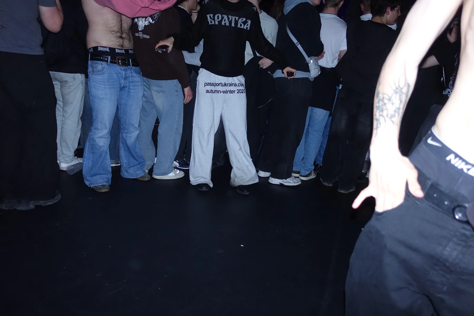 Crowd in the mosh pit